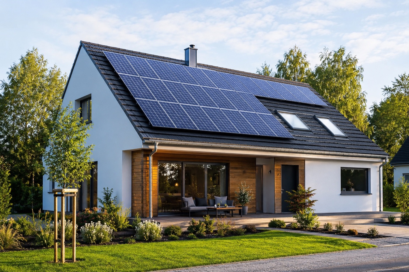 Fotovoltaická elektrárna na rodinném domě